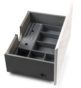 Lade organizer 32x11x6cm 3-vakken grijs