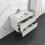 Onderkast badkamermeubel Tieme hoogglans wit 80x50x48cm