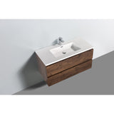 Onderkast badkamermeubel Tieme mat donker eiken 100x50x48cm