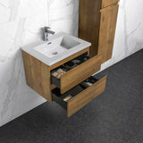 Onderkast badkamermeubel Tieme mat eiken 60x50x48cm