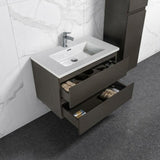 Onderkast badkamermeubel Tieme mat grijs 80x50x48cm