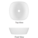 Waskom Aiko Solid Surface White Matt 37x37x11cm