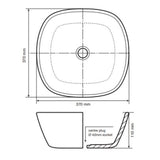 Waskom Aiko Solid Surface White Matt 37x37x11cm