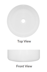 Waskom Sem Solid Surface White Matt 35,5x35,5x11,5cm