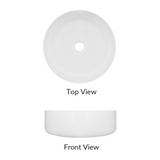 Waskom Sem Solid Surface White Matt 35,5x35,5x11,5cm