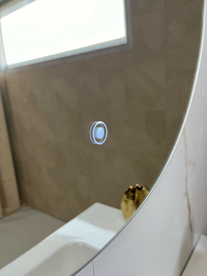 Badkamerspiegel 120cm LED, touch knop, anti-condens