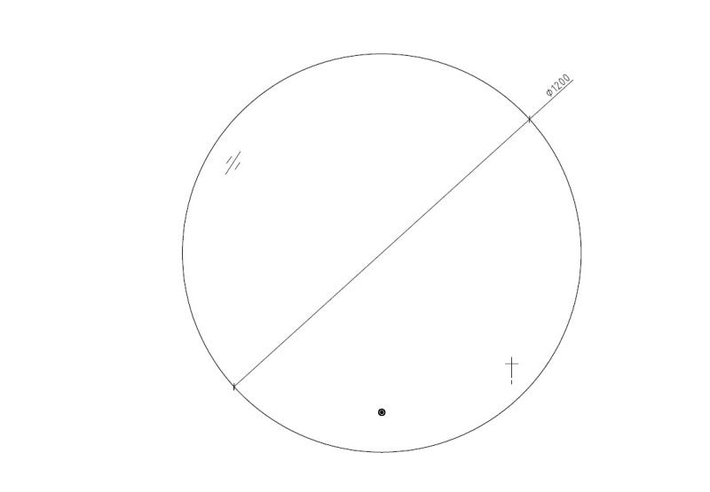 Badkamerspiegel 120cm LED, touch knop, anti-condens