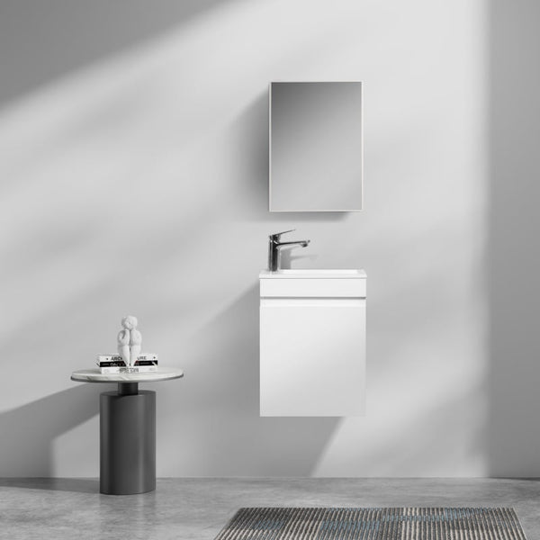 Fonteinkast Tieme hoogglans wit