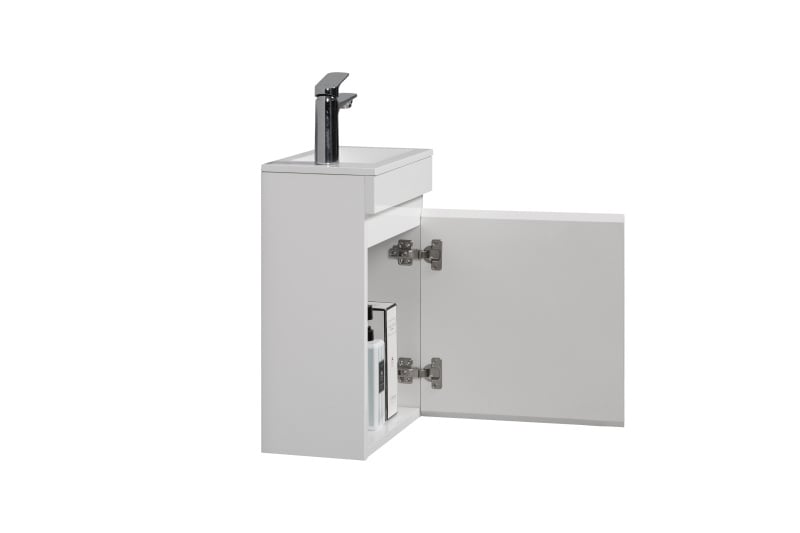 Fonteinkast Tieme hoogglans wit