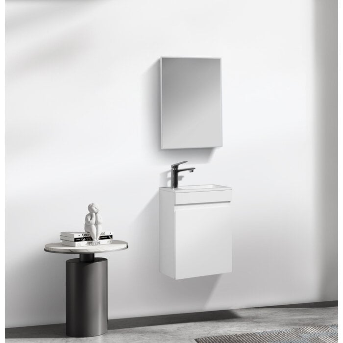 Fonteinkast Tieme hoogglans wit