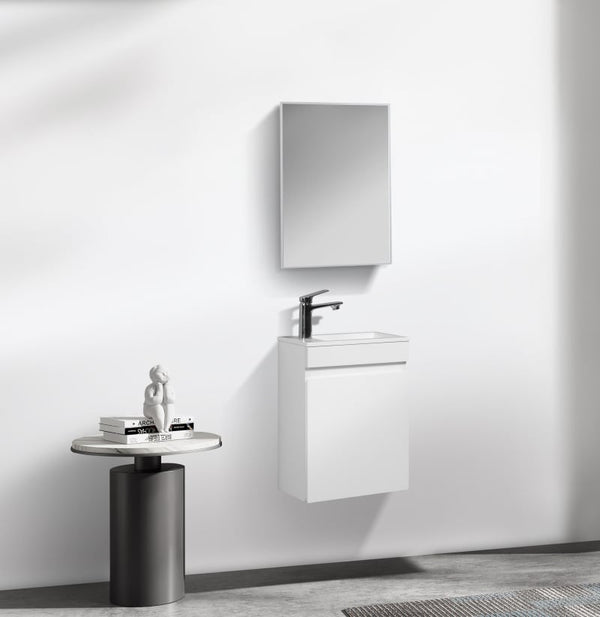 Fonteinkast Tieme hoogglans wit