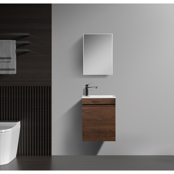 Fonteinkast Tieme mat donker eiken