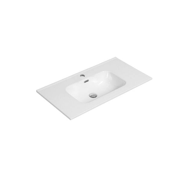 Keramische wastafel Tieme wit 1005x480x175 met kraangat