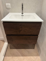 Onderkast badkamermeubel Tieme mat donker eiken 60x50x48cm