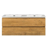 Onderkast badkamermeubel Tieme mat eiken 120x50x48cm