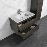 Onderkast badkamermeubel Tieme mat grijs 80x50x48cm