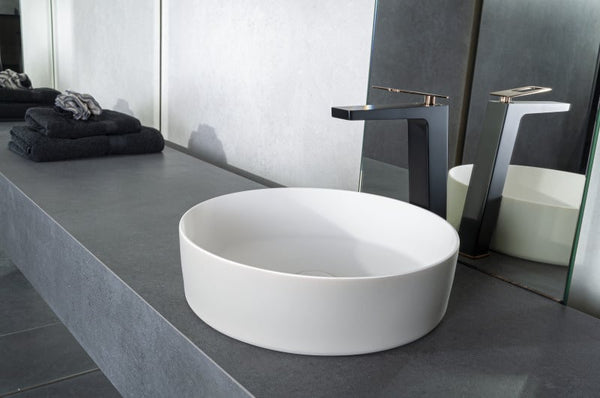 Solid surface waskom Tess greige EXT