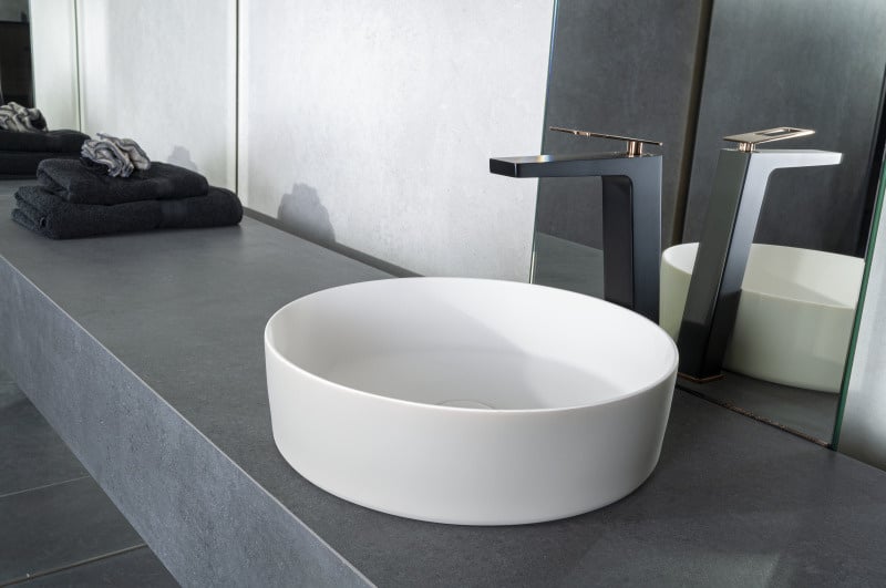 Solid surface waskom Tess greige EXT