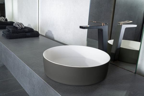 Solid surface waskom Tess grijs EXT