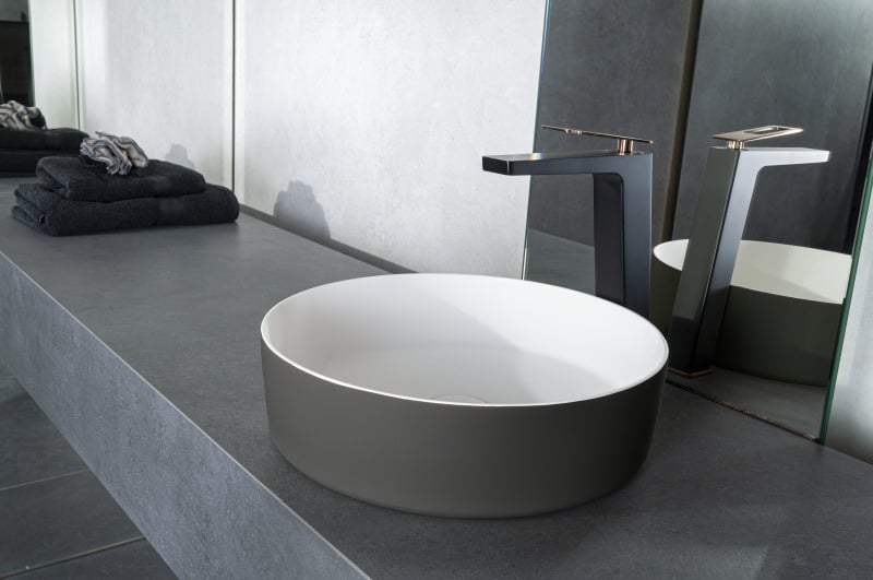 Solid surface waskom Tess grijs EXT