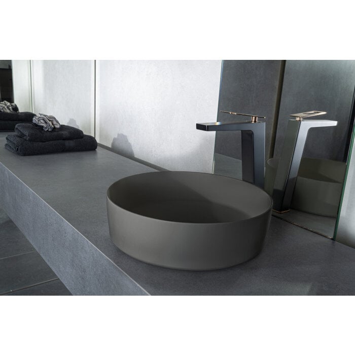 Solid surface waskom Tess grijs