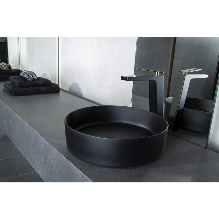 Solid surface waskom Tess zwart