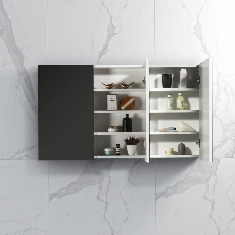 Spiegelkast Tieme hoogglans wit 120x70x16cm