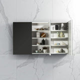 Spiegelkast Tieme hoogglans wit 120x70x16cm