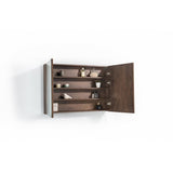 Spiegelkast Tieme mat donker eiken 100x70x16cm