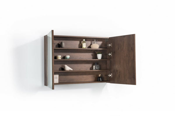 Spiegelkast Tieme mat donker eiken 100x70x16cm