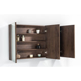 Spiegelkast Tieme mat donker eiken 120x70x16cm