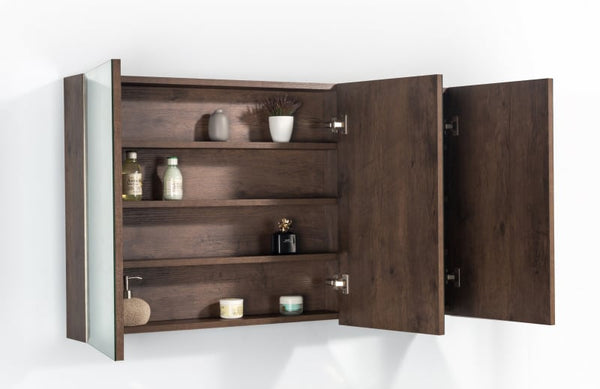 Spiegelkast Tieme mat donker eiken 120x70x16cm