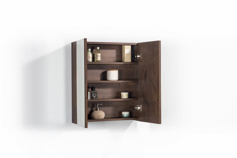 Spiegelkast Tieme mat donker eiken 60x70x16cm