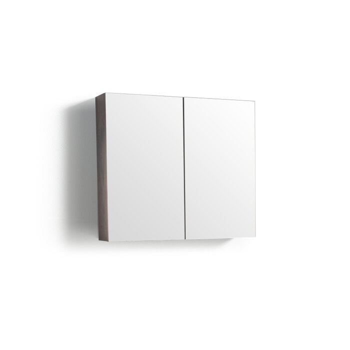 Spiegelkast Tieme mat donker eiken 80x70x16cm