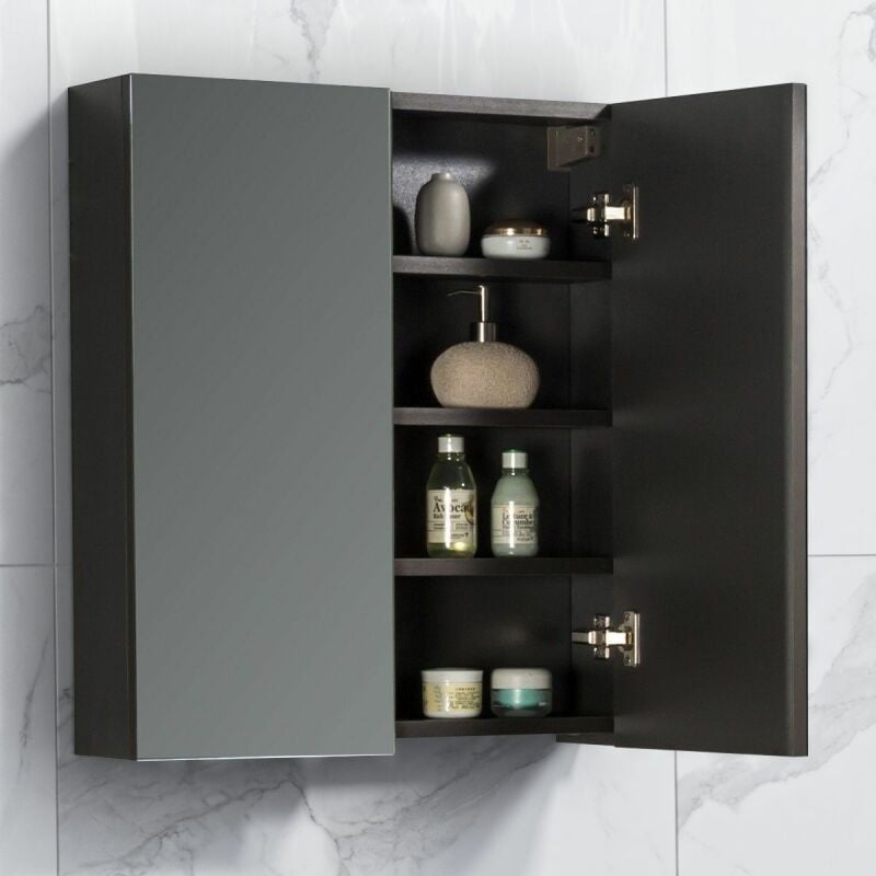 Spiegelkast Tieme mat grijs 60x70x16cm