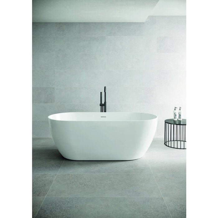 Vrijstaand bad Sem wit glans