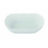 Vrijstaand bad Sem wit glans