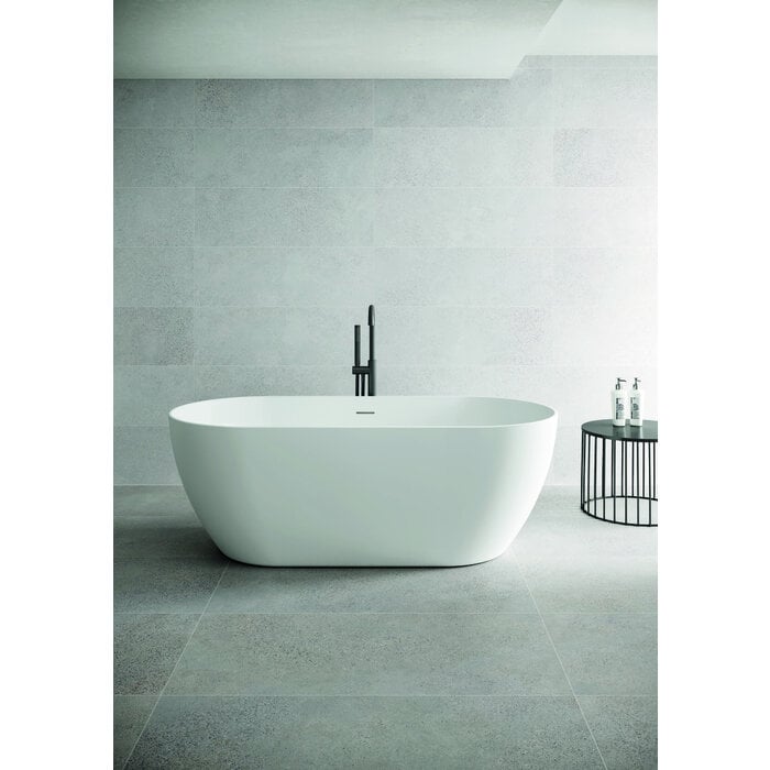 Vrijstaand bad Sem wit mat