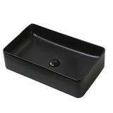 Waskom keramiek mat zwart 60x34x11cm